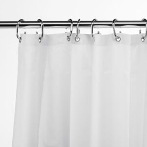 Croydex Recycled White Shower Curtain with Weighted Hem Anti Mould and Mildew Resistant, Solid White Water Repellent and Recyclable Fabric, 200cm Long Shower Curtain (200WX200H) Croydex Recycled White Shower Curtain with Weighted Hem Anti Mould and Mildew Resistant, Solid White Water Repellent and Recyclable Fabric, 200cm Long Shower Curtain (200WX200H)