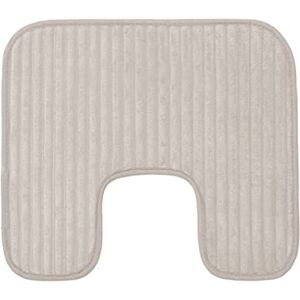 Gözze Soft, Non-Slip U-Shaped Toilet Rug, 100% Polyester, 50 x 45 cm Taupe Gözze Soft, Non-Slip U-Shaped Toilet Rug, 100% Polyester, 50 x 45 cm Taupe