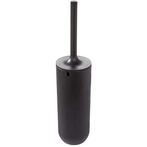 InterDesign iDesign Toilet Brush with Toilet Brush Holder, Slim Bathroom Accessory Made of Plastic, Free-Standing Brush and Holder with Silicone Bristles, Black InterDesign iDesign Toilet Brush with Toilet Brush Holder, Slim Bathroom Accessory Made of Plastic, Free-Standing Brush and Holder with Silicone Bristles, Black
