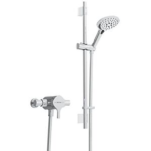 Bristan FLT SQSHXAR C Flute Exposed Sequential Shower Valve with Adjustable Riser Kit, Chrome Bristan FLT SQSHXAR C Flute Exposed Sequential Shower Valve with Adjustable Riser Kit, Chrome