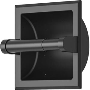 Gatco Recessed Toilet Paper Holder, Matte Black Gatco Recessed Toilet Paper Holder, Matte Black