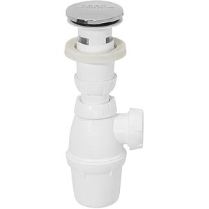 Wirquin Quick-Clac SP50099 Drain Fitting/with Siphon/with Stopper/Chrome Wirquin Quick-Clac SP50099 Drain Fitting/with Siphon/with Stopper/Chrome