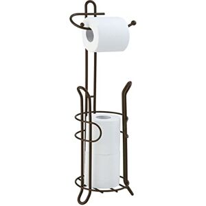 SunnyPoint LCUS Bathroom Toilet Tissue Paper Roll Storage Holder Stand with Reserve, Chrome Finish (Bronze) SunnyPoint LCUS Bathroom Toilet Tissue Paper Roll Storage Holder Stand with Reserve, Chrome Finish (Bronze)