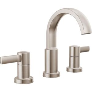 DELTA Albion 35855LF-SP 3 Hole Brushed Nickel Bathroom Faucet Bathroom Faucet Metal Push Pop Drain Mounted, SpotShield Brushed Nickel DELTA Albion 35855LF-SP 3 Hole Brushed Nickel Bathroom Faucet Bathroom Faucet Metal Push Pop Drain Mounted, SpotShield Brushed Nickel