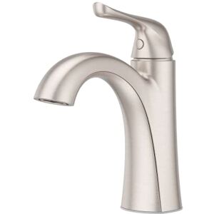 PFISTER Willa Bathroom Sink Faucet, Single Control, 1-Handle, Single Hole, Spot Defense Brushed Nickel Finish, LF042MALGS PFISTER Willa Bathroom Sink Faucet, Single Control, 1-Handle, Single Hole, Spot Defense Brushed Nickel Finish, LF042MALGS