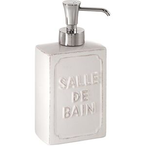 Gedy Vivienne Soap Dispenser, Ceramic, White, One Size Gedy Vivienne Soap Dispenser, Ceramic, White, One Size