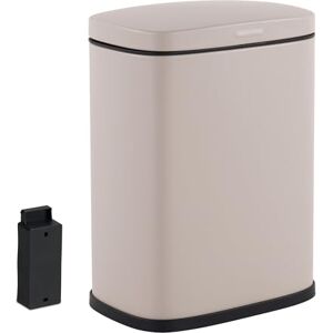 Relaxdays Wall-Mounted Bathroom Bin, 3L, Soft-Close, Sanitary Waste, Metal, Square, 25x18x15cm Relaxdays Wall-Mounted Bathroom Bin, 3L, Soft-Close, Sanitary Waste, Metal, Square, 25x18x15cm