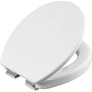 Cornat Safeline 2.0"-Classic White Look-Easy-Care Duroplast-Raised Shape-Soft-Close Mechanism-Simple Design fits in Any Bathroom seat/Toilet lid / KSSLSC100, M.2 Cornat Safeline 2.0"-Classic White Look-Easy-Care Duroplast-Raised Shape-Soft-Close Mechanism-Simple Design fits in Any Bathroom seat/Toilet lid / KSSLSC100, M.2