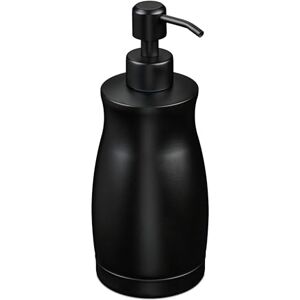 Relaxdays Soap Dispenser, 400 ml, Stainless Steel, Refillable, Detergent & Shower Gel, Bathroom & Kitchen, Pump, Black Relaxdays Soap Dispenser, 400 ml, Stainless Steel, Refillable, Detergent & Shower Gel, Bathroom & Kitchen, Pump, Black