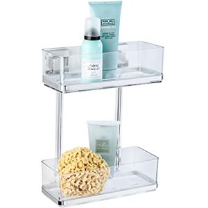 WENKO 22691100 Vacuum-Loc® 2-tier wall rack Quadro, Stainless steel, 25.5 x 32.5 x 14 cm, Shiny WENKO 22691100 Vacuum-Loc® 2-tier wall rack Quadro, Stainless steel, 25.5 x 32.5 x 14 cm, Shiny