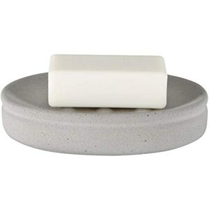 Spirella Handmade Ceramic Soap Dish, Stone, 14.2 x 10.2 x 3 cm Spirella Handmade Ceramic Soap Dish, Stone, 14.2 x 10.2 x 3 cm