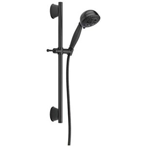 DELTA 51559-BL H2Okinetic Slide Bar Hand Shower Handshower, Matte Black DELTA 51559-BL H2Okinetic Slide Bar Hand Shower Handshower, Matte Black