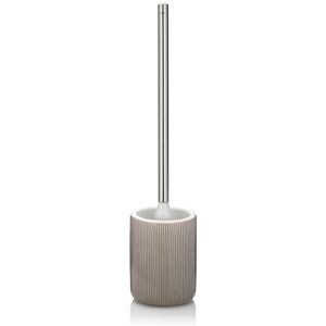 Kela Ava 24423 Toilet Brush Set Diameter 10 cm Ceramic Stone Grey Stainless Steel Handle Kela Ava 24423 Toilet Brush Set Diameter 10 cm Ceramic Stone Grey Stainless Steel Handle