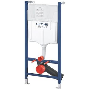 Grohe Solido 2in1 WC 1,13m Concealed Wall Hung Toilet Cistern Frame (Flushing Cistern GD 2, 6-3 litres, with: Flow Manager, Compact Element for WC, 2 Wall Brackets with Fixing Material), 36497000 Grohe Solido 2in1 WC 1,13m Concealed Wall Hung Toilet Cistern Frame (Flushing Cistern GD 2, 6-3 litres, with: Flow Manager, Compact Element for WC, 2 Wall Brackets with Fixing Material), 36497000