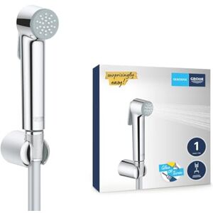 Grohe Vitalio Trigger Spray 30 Wall Holder Set with Trigger Control Hand Shower (Hand Shower 36mm, TwistFree Shower Hose 1.25m, Wall Shower Holder 40mm), High Pressure Min. 1.0 Bar, Chrome, 26175001 Grohe Vitalio Trigger Spray 30 Wall Holder Set with Trigger Control Hand Shower (Hand Shower 36mm, TwistFree Shower Hose 1.25m, Wall Shower Holder 40mm), High Pressure Min. 1.0 Bar, Chrome, 26175001