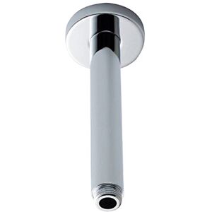 nuie ARM16 ǀ Modern Bathroom Round Fixed Ceiling Shower Arm, 300mm, Chrome nuie ARM16 ǀ Modern Bathroom Round Fixed Ceiling Shower Arm, 300mm, Chrome