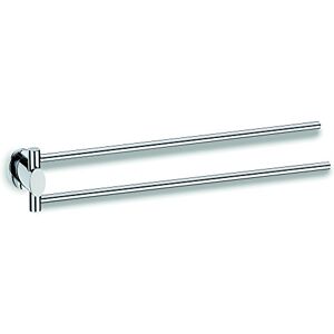 Kela Towel Holder Makira of Brass in Silver, 7.5 x 7.5 x 41.5 cm Kela Towel Holder Makira of Brass in Silver, 7.5 x 7.5 x 41.5 cm