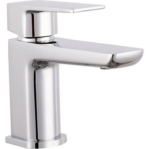 VeeBath Lagoon Soft Square Basin Mixer with Pop-Up Waste – Modern Chrome Finish, Single Lever Control, G1/2" BSP Inlet, Deck Mounted Bathroom Taps, Bath and Basin Taps VeeBath Lagoon Soft Square Basin Mixer with Pop-Up Waste – Modern Chrome Finish, Single Lever Control, G1/2" BSP Inlet, Deck Mounted Bathroom Taps, Bath and Basin Taps
