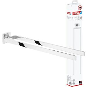 tesa UK tesa DELUXXE Double Towel Holder Wall-Mounted, Stainless-Steel Towel Holder with Two Swivel Arms waterproof, incl. Power.Kit Adhesive Solution 50mm x 72mm x 450mm tesa UK tesa DELUXXE Double Towel Holder Wall-Mounted, Stainless-Steel Towel Holder with Two Swivel Arms waterproof, incl. Power.Kit Adhesive Solution 50mm x 72mm x 450mm