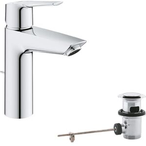 Grohe Start 23552002 Single-Lever Washbasin Mixer Tap M Size Energy-Saving Function Cold Middle Position Chrome Grohe Start 23552002 Single-Lever Washbasin Mixer Tap M Size Energy-Saving Function Cold Middle Position Chrome