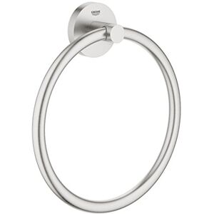 Grohe Essentials Towel Ring German Engineered, Metal In Stainless Steel-Look and with Concealed Fastening 40365DC1 Grohe Essentials Towel Ring German Engineered, Metal In Stainless Steel-Look and with Concealed Fastening 40365DC1