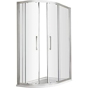 Hudson Reed M9080QH4 Apex Modern Bathroom EasyFit Offset Quadrant Shower Enclosure with 8mm Toughened Safety Glass and Round Handles, 900mm x 800mm, Polished Chrome Hudson Reed M9080QH4 Apex Modern Bathroom EasyFit Offset Quadrant Shower Enclosure with 8mm Toughened Safety Glass and Round Handles, 900mm x 800mm, Polished Chrome