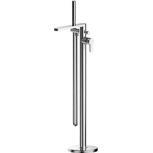 nuie ARV321 Arvan Modern Bathroom Round Freestanding Bath Shower Mixer Tap with Side Action Lever Handle and Kit, 880mm, Chrome nuie ARV321 Arvan Modern Bathroom Round Freestanding Bath Shower Mixer Tap with Side Action Lever Handle and Kit, 880mm, Chrome