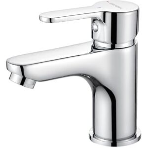 GRIFEMA Bathroom Basin Mixer Tap – Single Lever Tap Hot and Cold Mixer, Brass Faucet with G3/8” Flexible Hoses, Chrome Finish – Durable Bathroom Sink Tap Easy Install for UK Bathrooms GRIFEMA Bathroom Basin Mixer Tap – Single Lever Tap Hot and Cold Mixer, Brass Faucet with G3/8” Flexible Hoses, Chrome Finish – Durable Bathroom Sink Tap Easy Install for UK Bathrooms