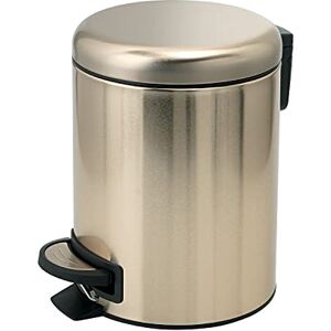 Gedy G-Potty Bathroom Bin Gold 3 L, Measurements: 25.1 x 17.4 x 22.6 cm, Stainless Steel and Polypropylene, Bathroom Basket with Soft Close Closure, Removable Basket, R&D Design, 2 Year Warranty Gedy G-Potty Bathroom Bin Gold 3 L, Measurements: 25.1 x 17.4 x 22.6 cm, Stainless Steel and Polypropylene, Bathroom Basket with Soft Close Closure, Removable Basket, R&D Design, 2 Year Warranty