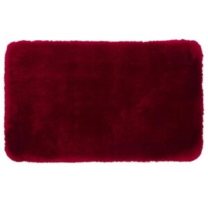 GÖZZE DELUXE Bath Mat - Rectangular, 60x100cm, Polyester, Bordeaux GÖZZE DELUXE Bath Mat - Rectangular, 60x100cm, Polyester, Bordeaux