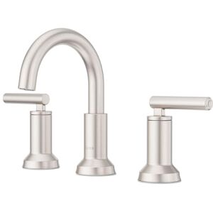 PFISTER Capistrano Bathroom Sink Faucet, 8-Inch Widespread, 2-Handle, 3-Hole, Spot Defense Brushed Nickel Finish, LF049CSOGS PFISTER Capistrano Bathroom Sink Faucet, 8-Inch Widespread, 2-Handle, 3-Hole, Spot Defense Brushed Nickel Finish, LF049CSOGS