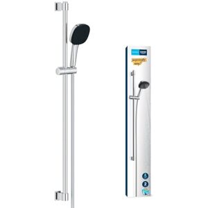 Grohe Vitalio Comfort 110 Shower Set (Square 11 cm Hand Shower 2 Sprays: Rain and Jet, Shower Hose 1.75 m, Shower Rail 90 cm, Water Saving), Easy to Fit with QuickGlue, Chrome, 26930001 Grohe Vitalio Comfort 110 Shower Set (Square 11 cm Hand Shower 2 Sprays: Rain and Jet, Shower Hose 1.75 m, Shower Rail 90 cm, Water Saving), Easy to Fit with QuickGlue, Chrome, 26930001