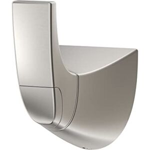 PFISTER Karci Bathroom Towel Hook Robe Hook Coat Hook, Wall-Mounted, Screw-in, Spot Defense Brushed Nickel Finish, BRHKA0GS PFISTER Karci Bathroom Towel Hook Robe Hook Coat Hook, Wall-Mounted, Screw-in, Spot Defense Brushed Nickel Finish, BRHKA0GS