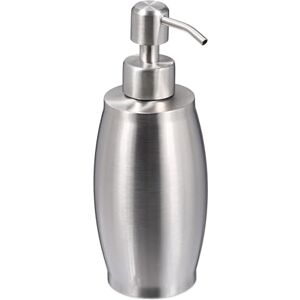 Relaxdays Soap Dispenser, 350 ml, Stainless Steel, Refillable, Detergent & Shower Gel, Bathroom & Kitchen, Pump, Silver Relaxdays Soap Dispenser, 350 ml, Stainless Steel, Refillable, Detergent & Shower Gel, Bathroom & Kitchen, Pump, Silver