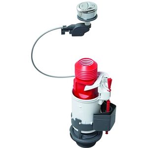 Wirquin 10723580 Double Flush Mechanism with Cable Flush Mw2, Red and Grey Wirquin 10723580 Double Flush Mechanism with Cable Flush Mw2, Red and Grey