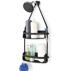 Umbra Flex Shower Caddy with Patented Gel-Lock Technology Suction Cup, Black Umbra Flex Shower Caddy with Patented Gel-Lock Technology Suction Cup, Black