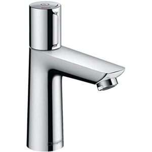 Hansgrohe Talis Select E basin mixer tap 110 with start/stop push button and pop up waste, chrome 71750000 Hansgrohe Talis Select E basin mixer tap 110 with start/stop push button and pop up waste, chrome 71750000