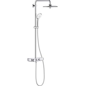 Grohe Euphoria SmartControl 260 Shower Set with Cool Touch Thermostat (3 Spray Head, 3 Spray Hand, Arm 45cm, Hose 1.75m), Chrome Grohe Euphoria SmartControl 260 Shower Set with Cool Touch Thermostat (3 Spray Head, 3 Spray Hand, Arm 45cm, Hose 1.75m), Chrome