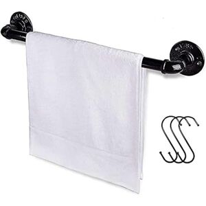 Jeasor Industrial Pipe Towel Bar, DIY Bathroom Shelf Rack Hanging Towel, Steampunk Wall Mount Bath Rustic Towel Rack Holder Rail with 3 Hooks (18 Inch) Jeasor Industrial Pipe Towel Bar, DIY Bathroom Shelf Rack Hanging Towel, Steampunk Wall Mount Bath Rustic Towel Rack Holder Rail with 3 Hooks (18 Inch)