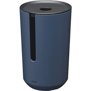 Tiger Tess, Spare toilet roll holder with lid freestanding, Blue/Black, 143x143x233mm Tiger Tess, Spare toilet roll holder with lid freestanding, Blue/Black, 143x143x233mm