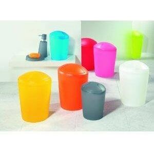 Spirella Moving Waste Bin 2L Frosty Pink 1210466, White, 21 cm Spirella Moving Waste Bin 2L Frosty Pink 1210466, White, 21 cm