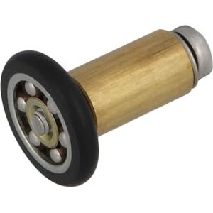 Amig Shower Screen Bearing Set of 2 Diameter 20/17 mm Front Bearing and Screw M4 x 25 for Bathroom Shower Sliding Door Black Polyamide Amig Shower Screen Bearing Set of 2 Diameter 20/17 mm Front Bearing and Screw M4 x 25 for Bathroom Shower Sliding Door Black Polyamide