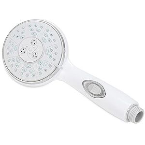 Camco RV Shower Head Features Convenient On/Off Switch & 5 Different Spray Patterns Designed to Conserve Potable Water Simple to Clean w/Rubber Spray Tips White (43711) Camco RV Shower Head Features Convenient On/Off Switch & 5 Different Spray Patterns Designed to Conserve Potable Water Simple to Clean w/Rubber Spray Tips White (43711)