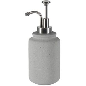 Spirella Handmade Ceramic Soap Dispenser, Stone Spirella Handmade Ceramic Soap Dispenser, Stone