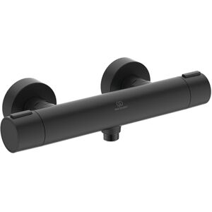 Ideal Standard – Ceratherm Alu+ Exposed Shower Mixer 292x105x72 mm, 12 l/min (3 bar), Thermostatic Function, Water & Energy Savings, Core Elements from Aluminum, in matt Black Finish (Silk Black) Ideal Standard – Ceratherm Alu+ Exposed Shower Mixer 292x105x72 mm, 12 l/min (3 bar), Thermostatic Function, Water & Energy Savings, Core Elements from Aluminum, in matt Black Finish (Silk Black)