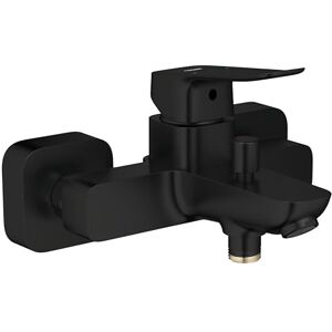 Grohe Dice Exposed Bath/Shower Mixer Tap with Automatic Diverter (Wall Mounted, Metal Lever, 35mm Ceramic Cartridge, Integrated Non-Return Valve, Spout with Aerator), Matt Black, 1018722430 Grohe Dice Exposed Bath/Shower Mixer Tap with Automatic Diverter (Wall Mounted, Metal Lever, 35mm Ceramic Cartridge, Integrated Non-Return Valve, Spout with Aerator), Matt Black, 1018722430