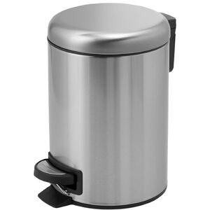 Gedy G-Potty Satin Bathroom Waste Bin, 5 L, Size: 27.5 x 20.6 x 26.8 cm, Stainless Steel and Polypropylene, Bathroom Basket with Soft Close Closure, Removable Basket, R&D Design, 2 Year Warranty Gedy G-Potty Satin Bathroom Waste Bin, 5 L, Size: 27.5 x 20.6 x 26.8 cm, Stainless Steel and Polypropylene, Bathroom Basket with Soft Close Closure, Removable Basket, R&D Design, 2 Year Warranty