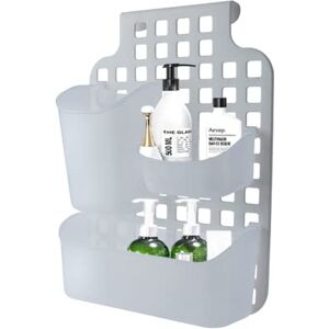 Canyon Cabinet Door Organiser Single Basket Plastic, No Drill Plastic Bathroom Shelf, Non-Rusting Storage Shelves, Shower Accessory for Bathroom Organisation Shelf, Shower Basket Organizer (White/Clear) Canyon Cabinet Door Organiser Single Basket Plastic, No Drill Plastic Bathroom Shelf, Non-Rusting Storage Shelves, Shower Accessory for Bathroom Organisation Shelf, Shower Basket Organizer (White/Clear)