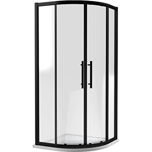 Hudson Reed M1000QBP-E8 Apex Modern Bathroom 8mm Toughened Safety Glass Easy Fit Quadrant Shower Enclosure, 1000mm x 1000mm, Matt Black Hudson Reed M1000QBP-E8 Apex Modern Bathroom 8mm Toughened Safety Glass Easy Fit Quadrant Shower Enclosure, 1000mm x 1000mm, Matt Black