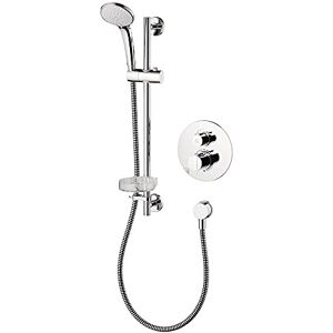 Ideal Standard Easybox Slim Round Concealed Thermostatic Mixer Shower, Chrome, A5958AA Ideal Standard Easybox Slim Round Concealed Thermostatic Mixer Shower, Chrome, A5958AA